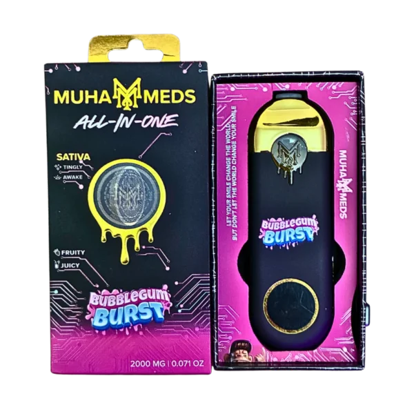 BUBBLEGUM_BURST_MUHA_MEDS Muha meds boxes