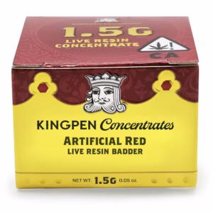 Artificial Red Live Resin Badder 1.5G Kingpen Concentrates