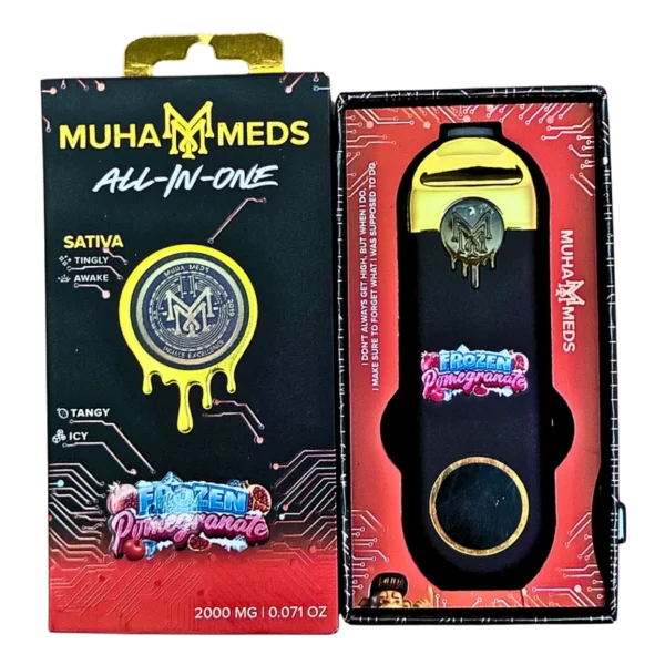 MUHA_MEDS_FROZEN_POMEGRANATE Muha meds boxes