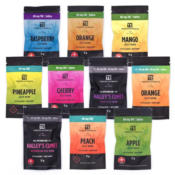 Twisted Extracts – Jelly Bombs Cannabis Gummies (THC:CBD) Twisted Extracts – Jelly Bombs Cannabis Gummies (THC/CBD)
