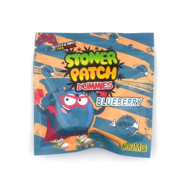 stonerpatch-blueberry Stoner Patch Dummies, cannabis sour kids, 500mg THC gummies, potent cannabis edibles, buy cannabis edibles online, Cannabis Exotic Dispensary, premium cannabis gummies, discreet cannabis shipping, high-quality THC edibles, sour cannabis candy.