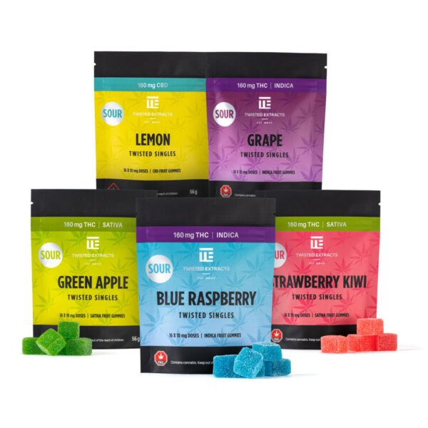 Twisted Extracts, Twisted Extracts Gummies, 6 Pack Gummies, Mix and Match Gummies, Cannabis Gummies, THC Gummies, CBD Gummies, Cannabis Edibles