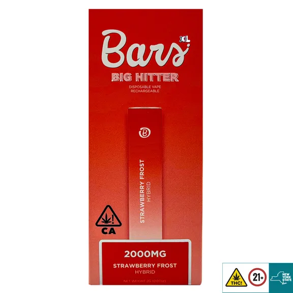 BARS XL “Strawberry Frost” 2G Disposable Vape