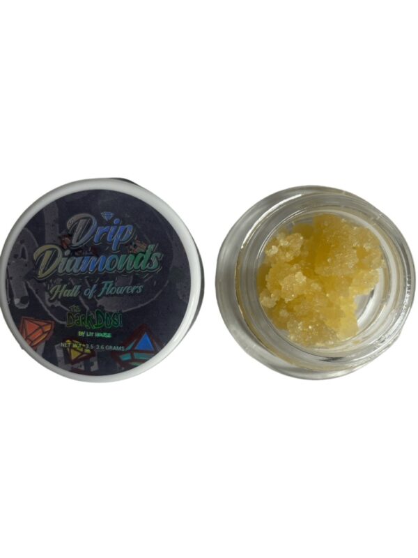 Drip Diamonds – Dark Dosi 3.5G with THCa diamond infusion.