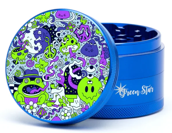 Trippy Drippy 2.5 Inch 4-Piece Herb Grinder Trippy Drippy 2.5 Inch 4-Piece Herb Grinder